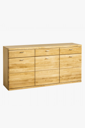 Kommode Boston Eiche naturbelassen mit 3 Schubladen und